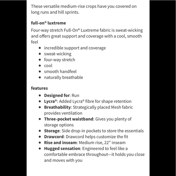 Set! Lululemon pace rival crop and cool racer back - Picture 15 of 15